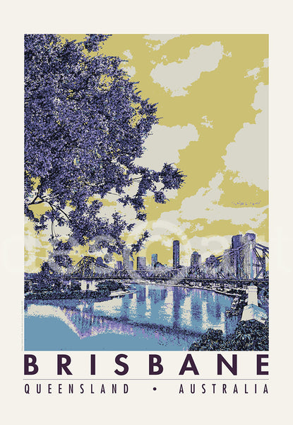 Brisbane Poster 'Jacaranda'
