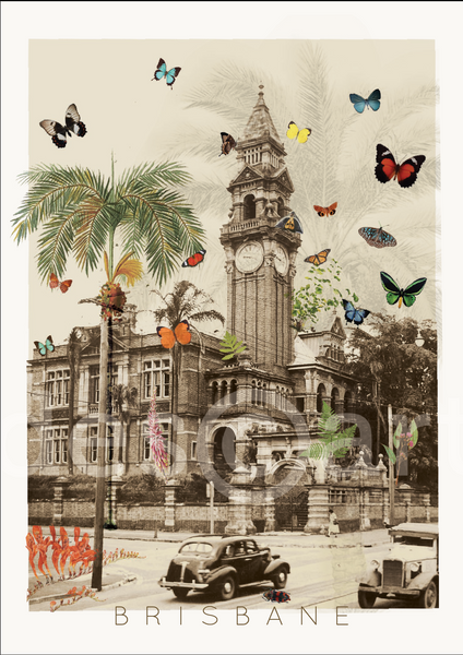 Brisbane Poster 'Old Town Hall'