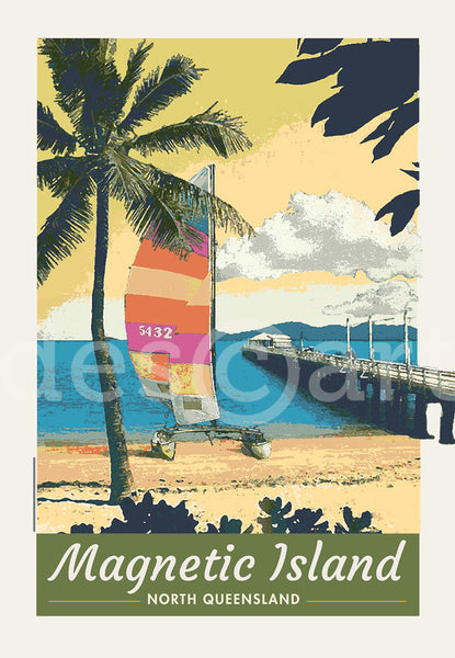 Picnic Bay, Magnetic Island, Townsville Poster with watermark
